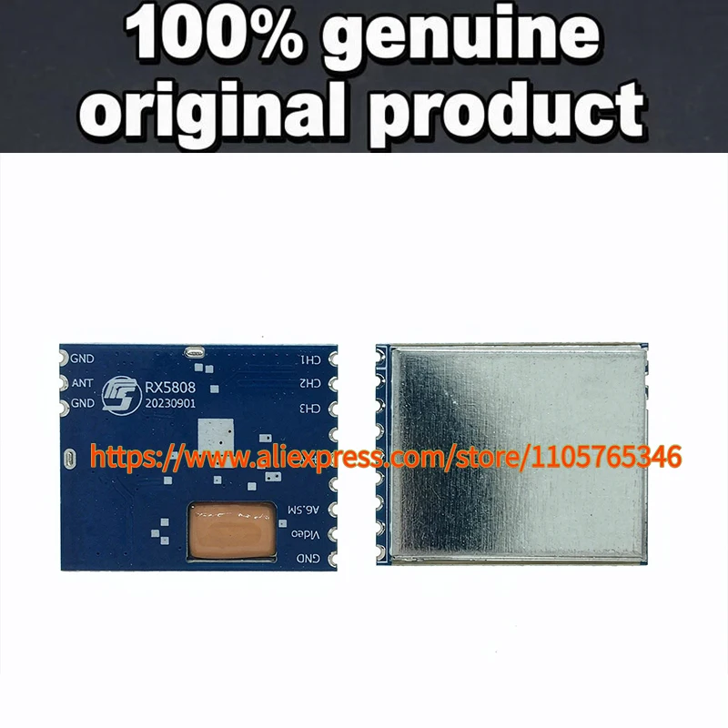 1pcs RX5808 5.8GHz Analog Audio and Video Wireless Receiving Module,Used for FPV Signal Reception