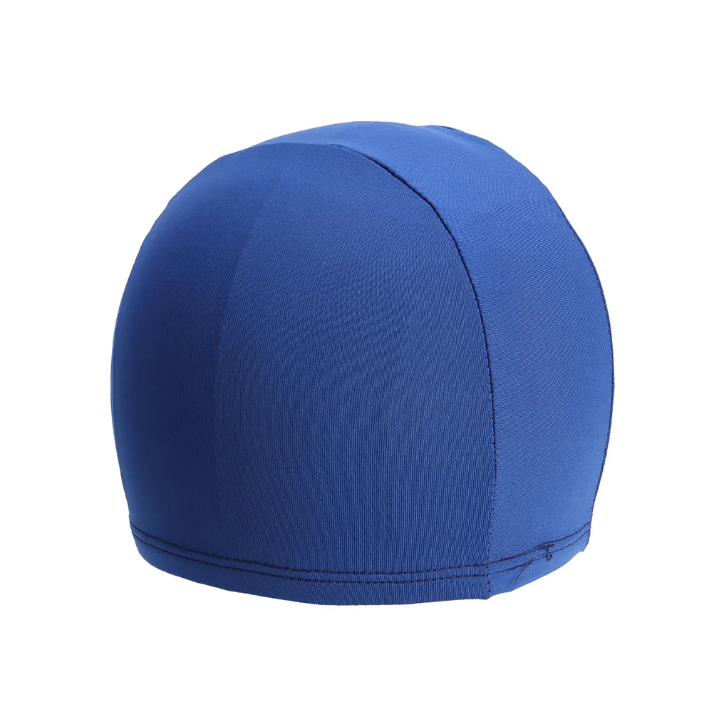 

6 pcs Solid Color Swim Caps Lightweight Elastic Polyester Stretchable for Adults Universal Waterproof UV Comfortable