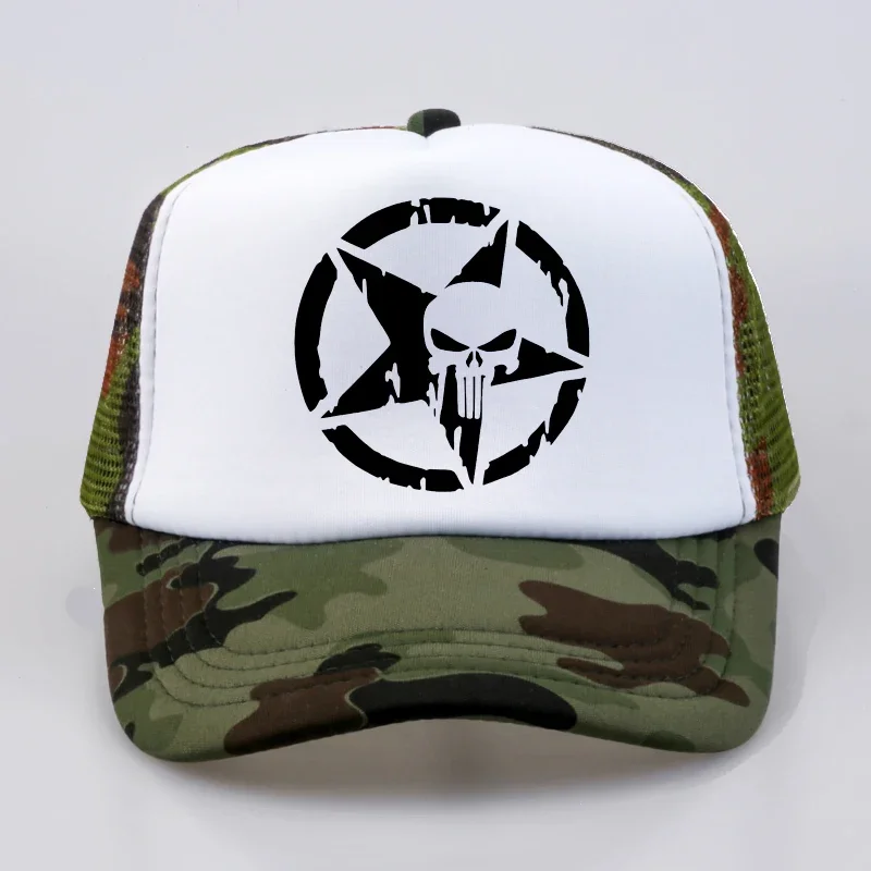 

classic moviePunisher Baseball caps summer Men women Frank Castle hat Casual outdoor Mesh cap snapback hats