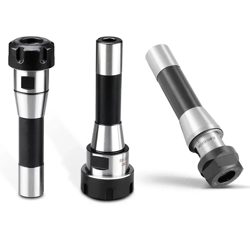 R8 ER Tool Holder R8 ER16 ER20 ER25 ER32 ER40 M12 Collet Chuck Milling Machine Milling Tool Holder R8 Taper Shank Milling Chuck