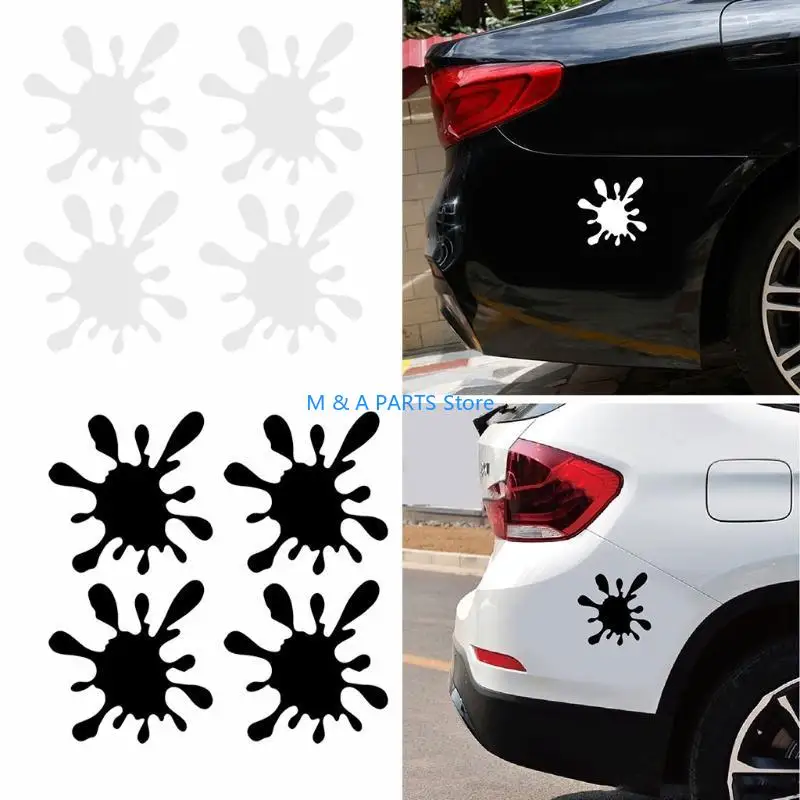 U1JF ملصق جسم السيارة الخارجي الإبداعي شارات كبيرة على شكل قطرة ماء لـ #3