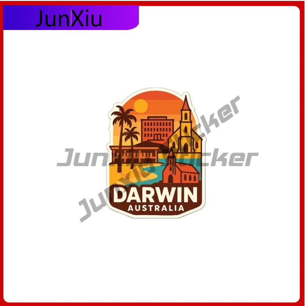 

Darwin Australia Travel Sticker Waterproof Vinyl Decal New Car Stickers Decals Motorhome Camper Window Phone Trunk Decoration