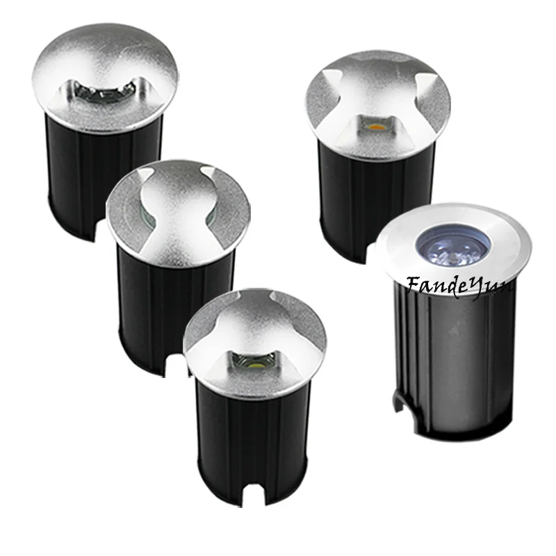 

AC110V220V Outdoor Lighting 1W 3W 5W DC12V Garden Yard Step Stairs Floor Deck LED Recessed Inground Lamps Waterproof Underground