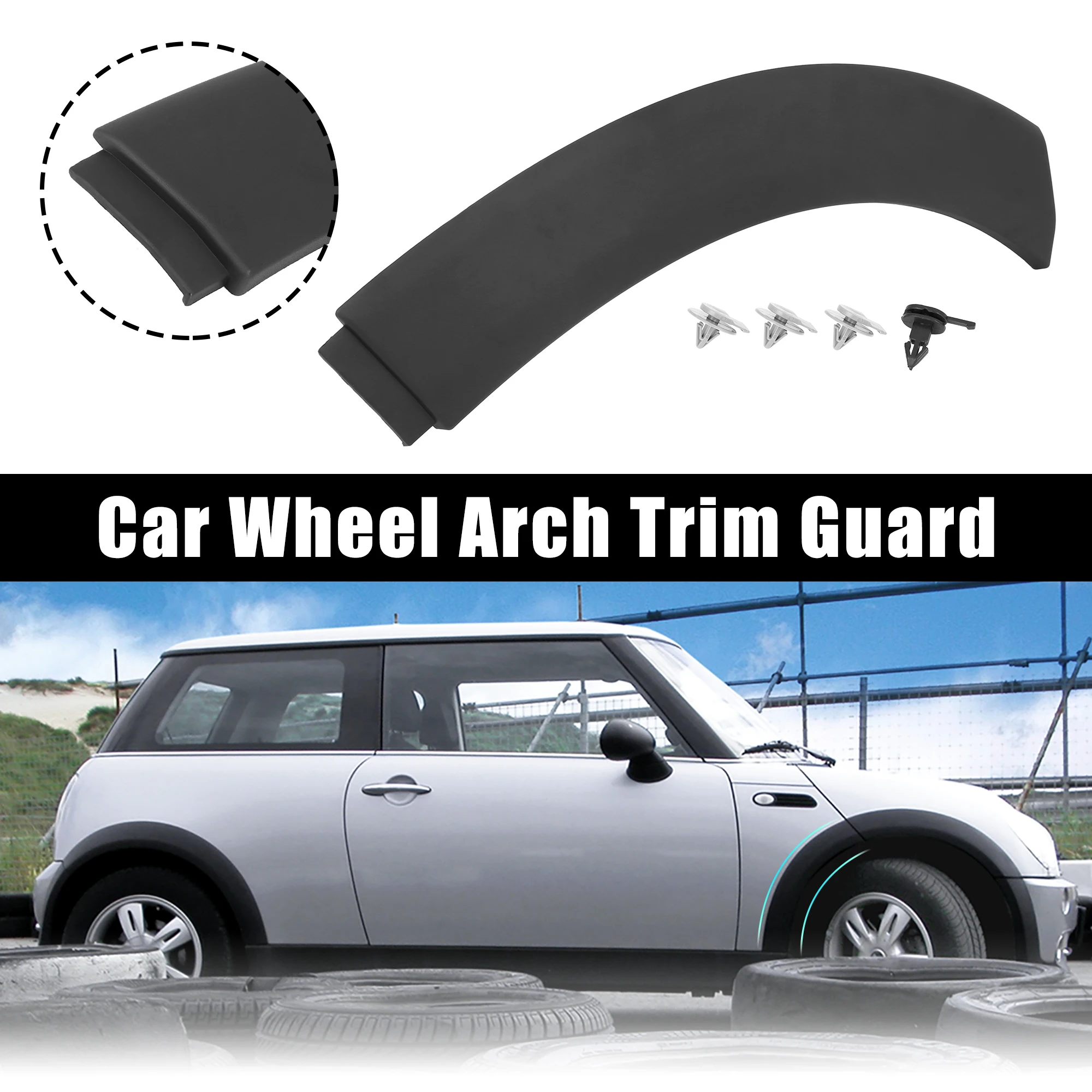 X Autohaux Wheel Arch Trim Guard Flares 51131505864 For BMW MINI One D Conv. R50 R52 R53 Cooper S Replaceable Car Accessories