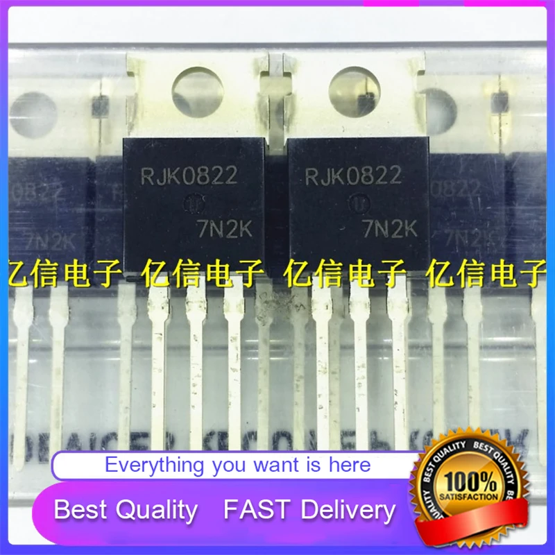 10Pcs/Lot New Original RJK0822 CONTROLLER Field Effect Tube 80A80V TO-220 DIRECT PLUG Good Quality  In Stock