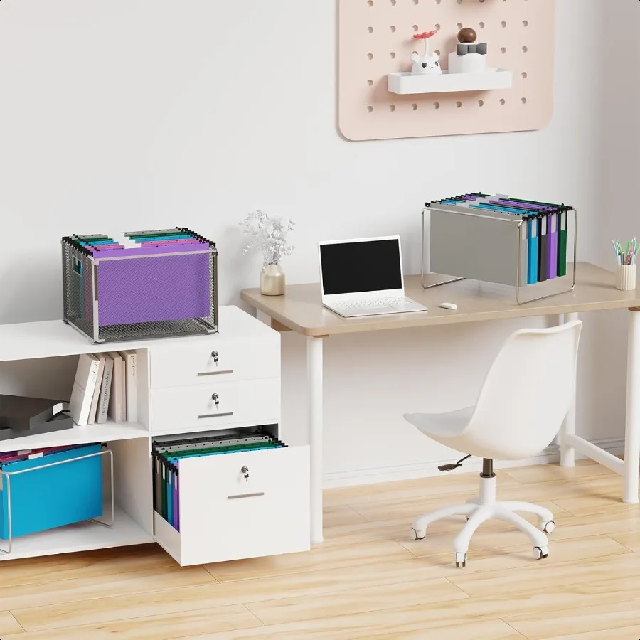 플라스틱 레거시 사이즈 행잉 파일 폴더, 튼튼한 1인치 확장형, 조절 가능한 탭 포함 12개입, 강화된 레거시 확장형 행잉 파일