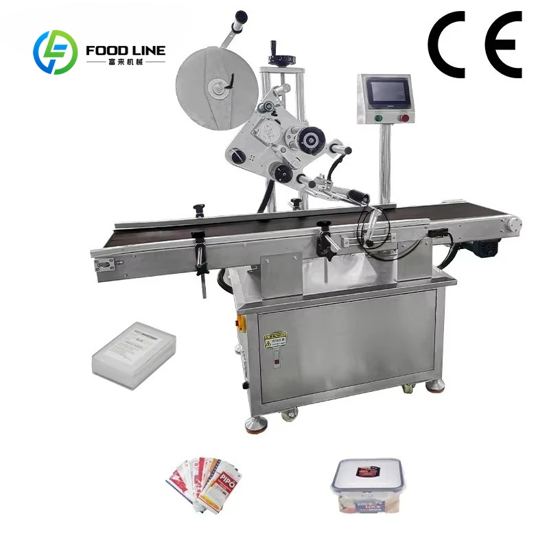 Customized Compact Automatic Flat Surface Labeling Machine Desktop Commercial Sticker Label Applicator