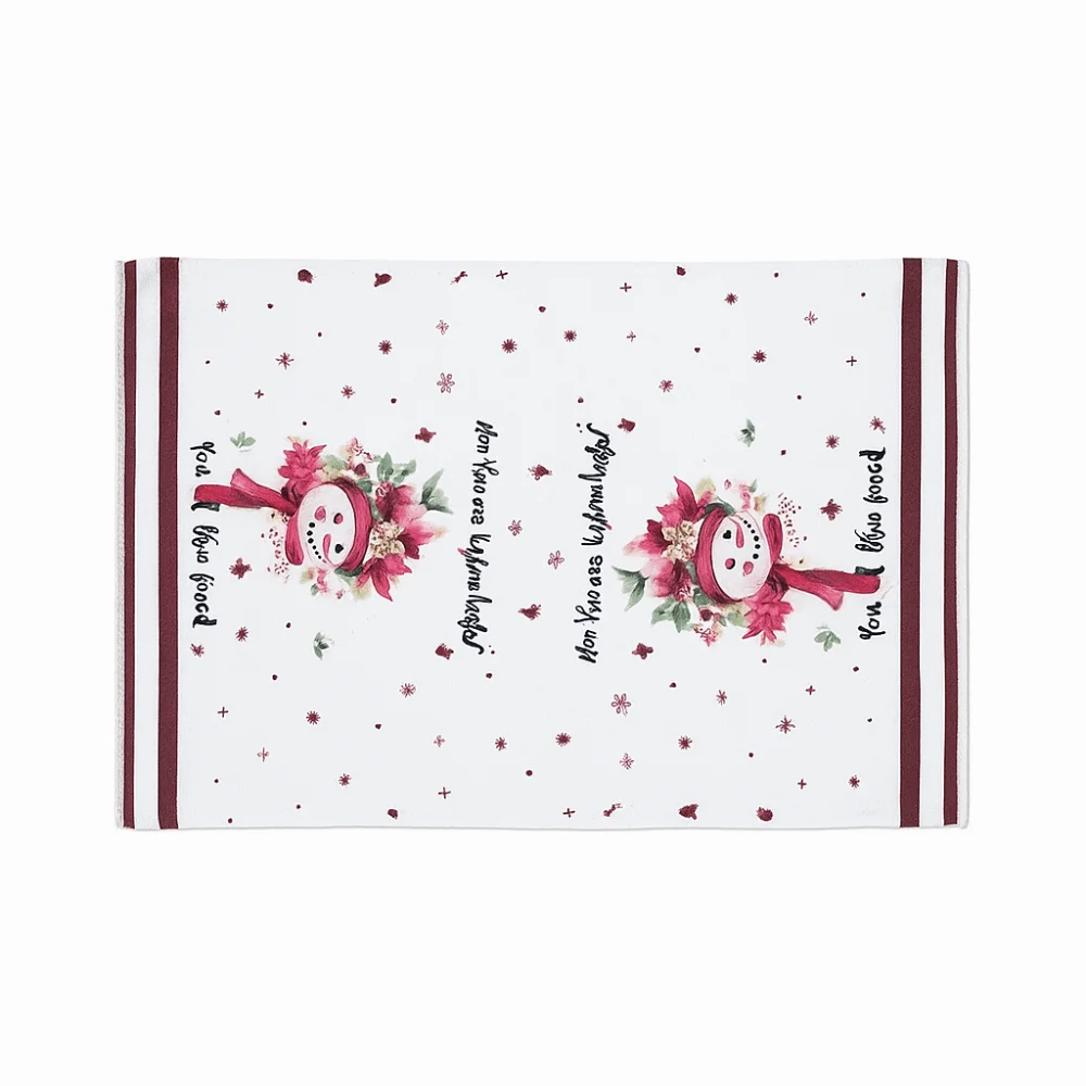 5Pcs Ultra Soft Christmas Dishcloth Towel Microfiber Reusable Christmas Hand Towel Quick-drying Xmas Towel Set Kitchen Cleaning