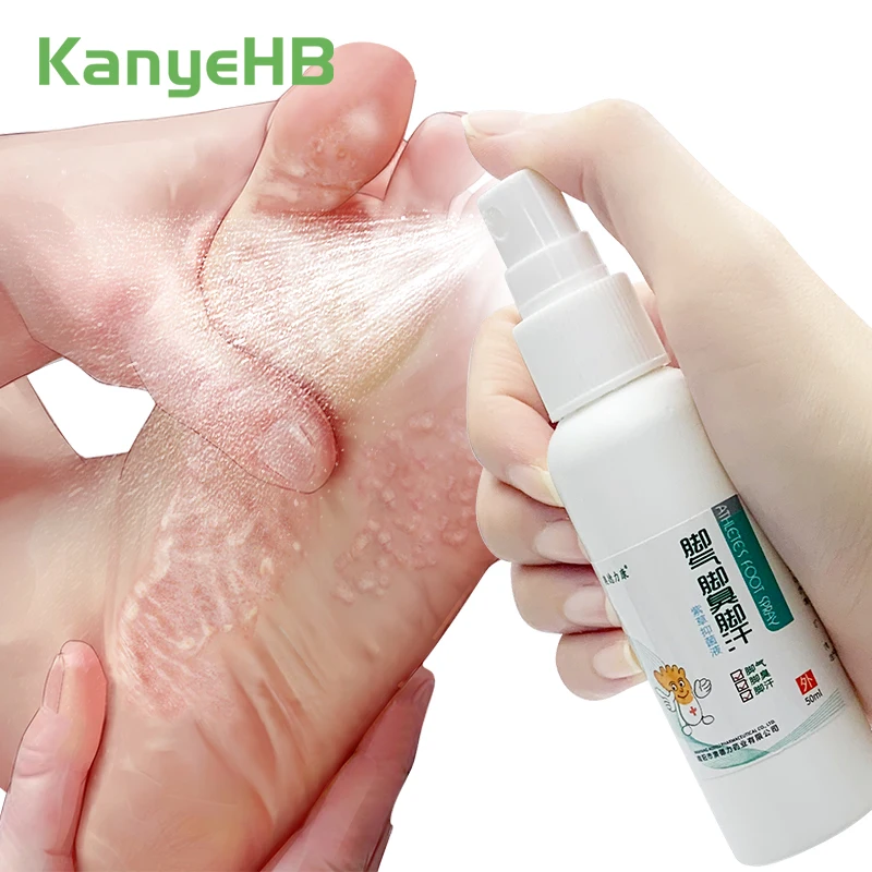 

1pcs Herbal Athlete Foot Anti-fungal Spray Remove Foot Odor Beriberi Itching Foot Care Repair Toe Ulceration Medical Spray S062