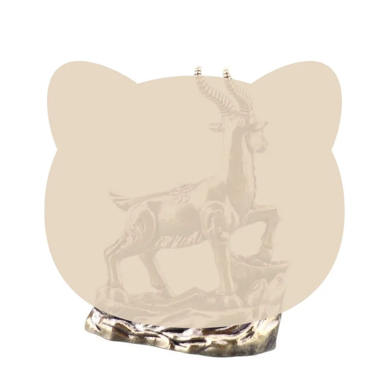 Compact Size Feng Shui Zodiac Goat Statue with Lucky Coins Vintage Desk Ornament for Travel Home Office Blessing Decor