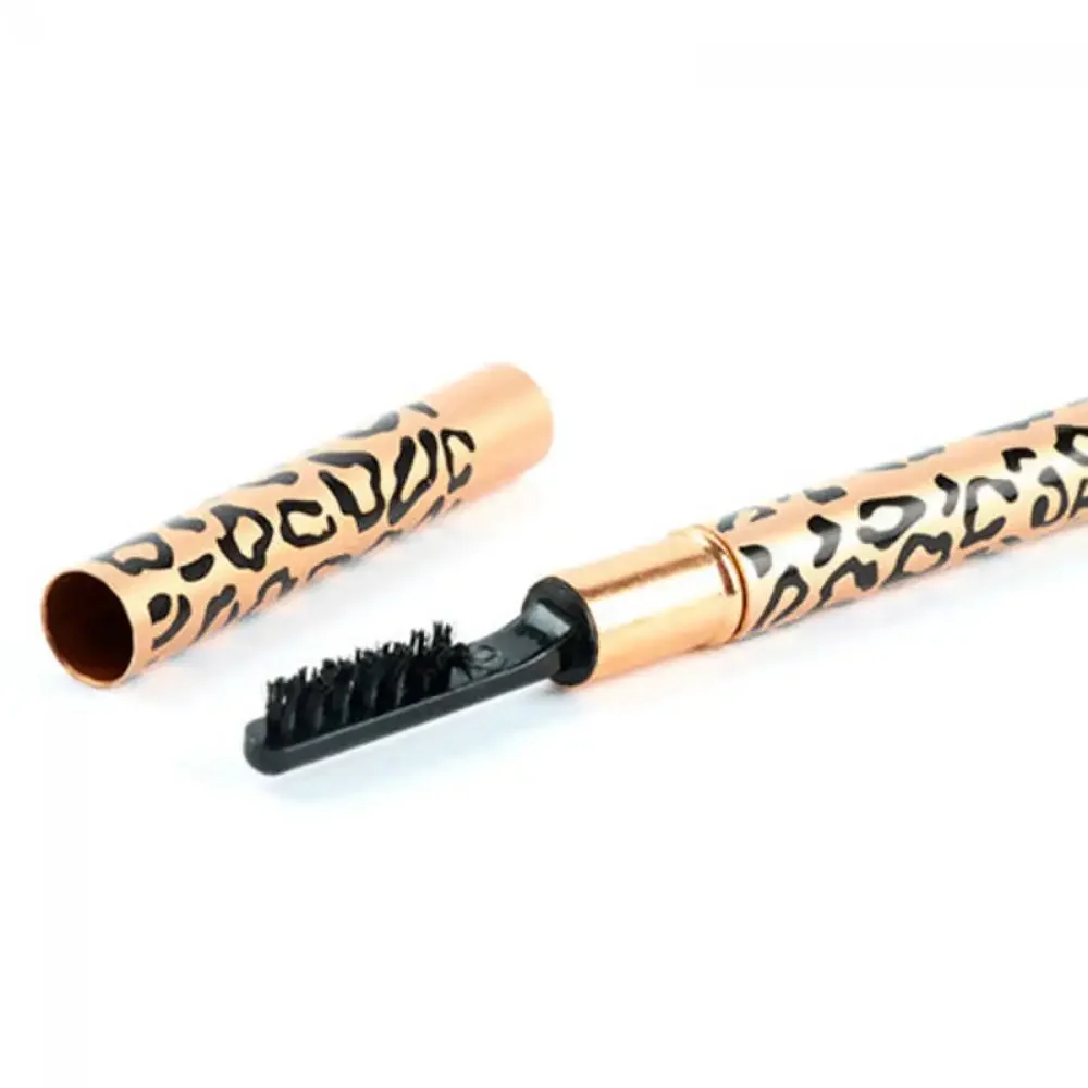Long-Lasting Women Waterproof Brush Makeup Leopard Eyeliner Eyebrow Pencil