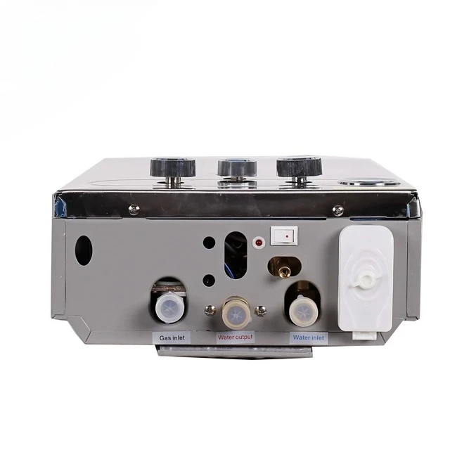 سخان مياه غاز بدون خزان سعة 6 لتر - ماء ساخن فوري عند الطلب للاستخدام المنزلي والخارجي (تصميم موفر للطاقة ومتين) ​