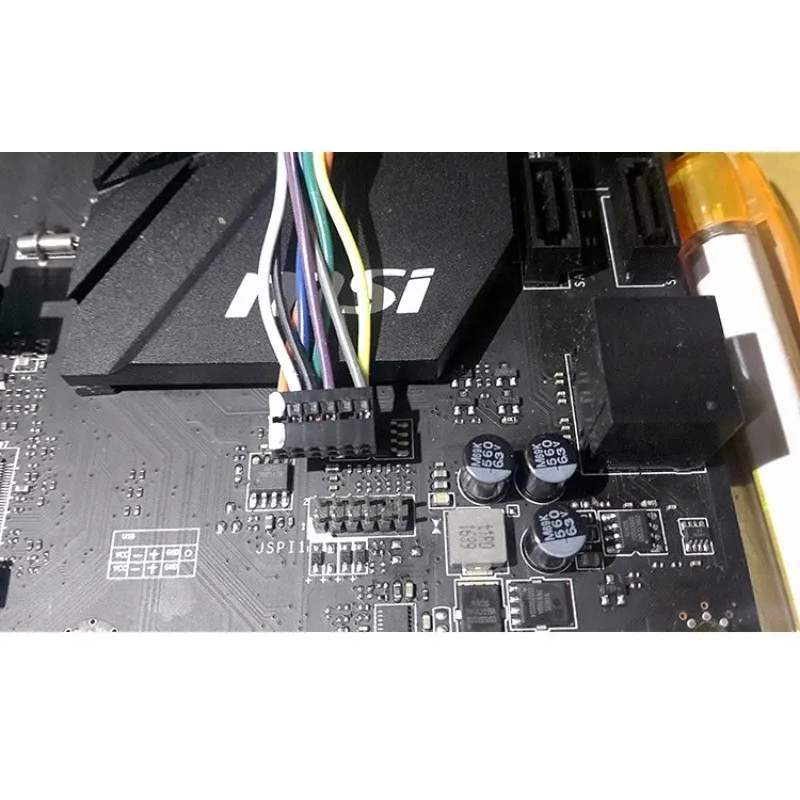 Universe Grocery Store MSI Main Board BIOS Free Chip Conversion Burning Brush Line JSPI1 Programmer Save Brick Brush Black JTPM1