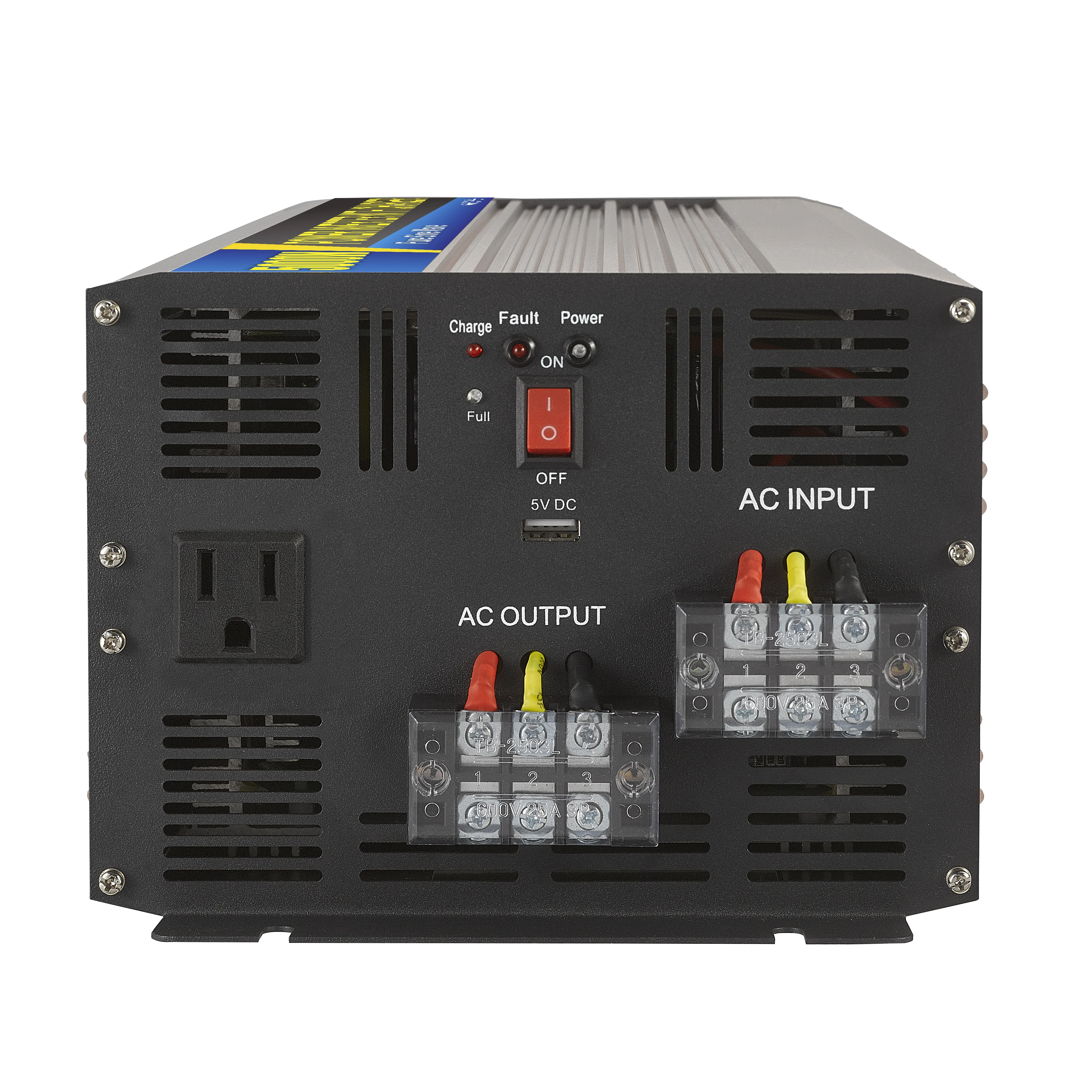 Solar Power Inverter 5000W Pure Sine Wave UPS Function 12V-48V DC 110V/220V AC Home Energy System