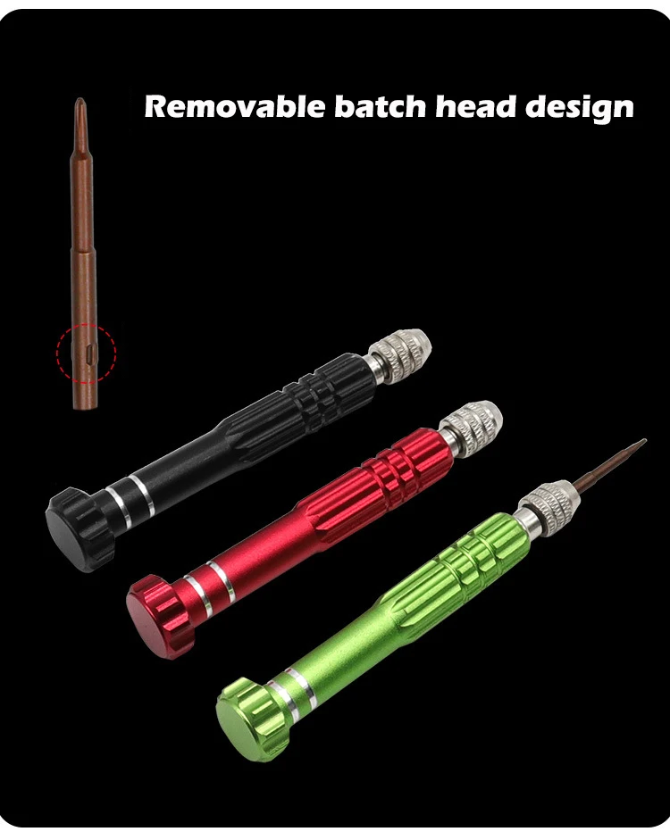 5-in-1 Präzisions-Schraubendreher-Set SL2.0/PH1.5/T5/T6/P0.8 S2 Schraubendreher-Bits für Handy PC Brille Schmuck Uhr Reparatur Handwerkzeug – Detail 6