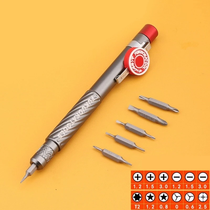 Pen Screwdriver Tool 13 in 1 Pocket Screwdriver Multi-Function Mini Gadget Repair Tools for Phones Computers M4YD