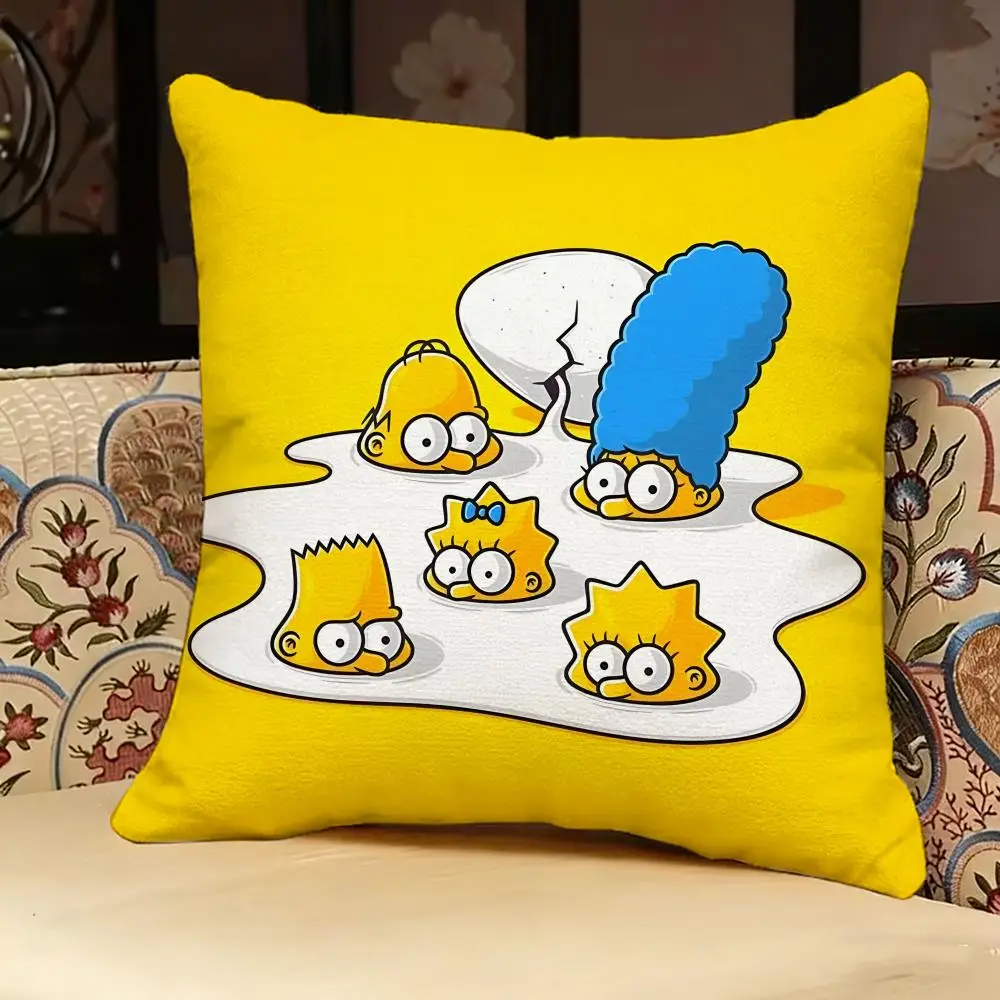 The S-Simpsons Anime-Kissenbezug, doppelseitig bedruckt, Sofakissen, Kopfteilkissen für Schlafzimmer – Detail 25
