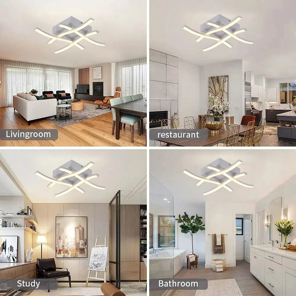 Creativity Ceiling Chandelier 3-Color Changing Modern Corridor LED Ceiling Lights kitchen Bedroom Indoor Home Decoration Light