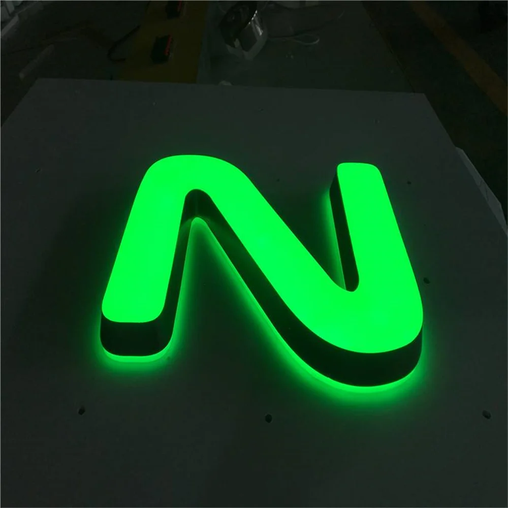 Custom Led Lichtgevende Acryl Letters Teken Elektronische Uithangborden Outdoor Teken