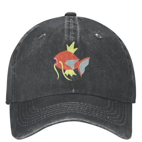 Magikarp Fish Baseball Cap cute monster Kpop Rock High Quality Washed Hip Hop Hats Unisex-Teens Fashion Logo Baseball Caps