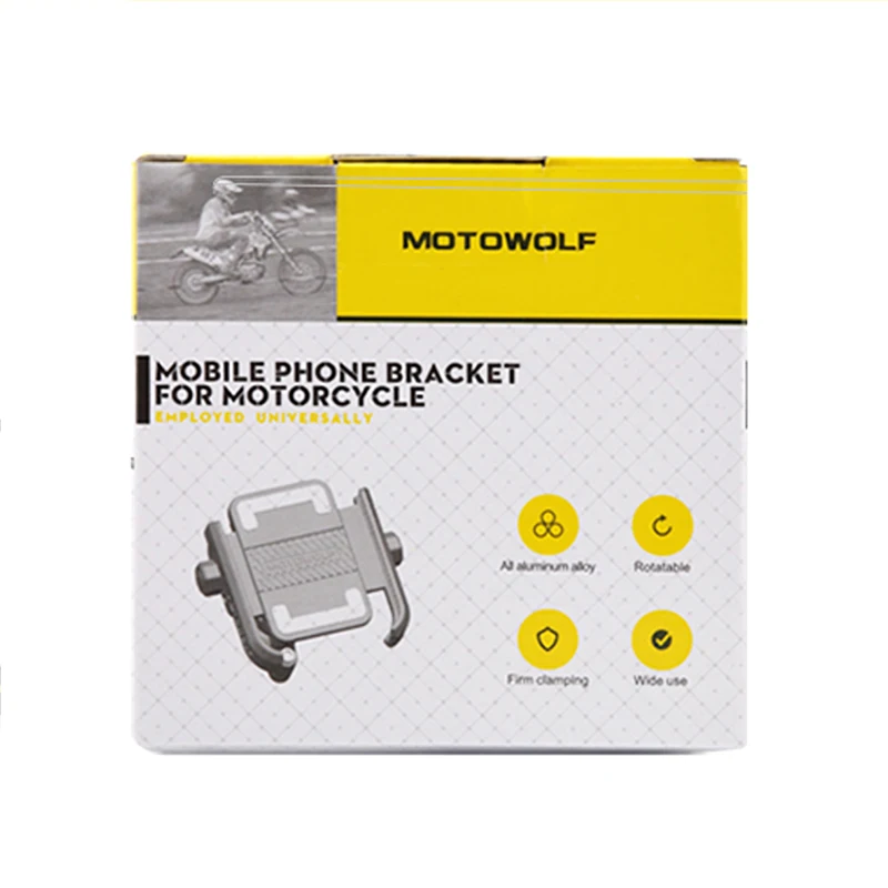 MOTOWOLF Motorcycle Cell Phone Holder Charger Support Telephone Stand for Honda SUZUKI YAMAHA KAWASAKI BMW KTM DUCATI