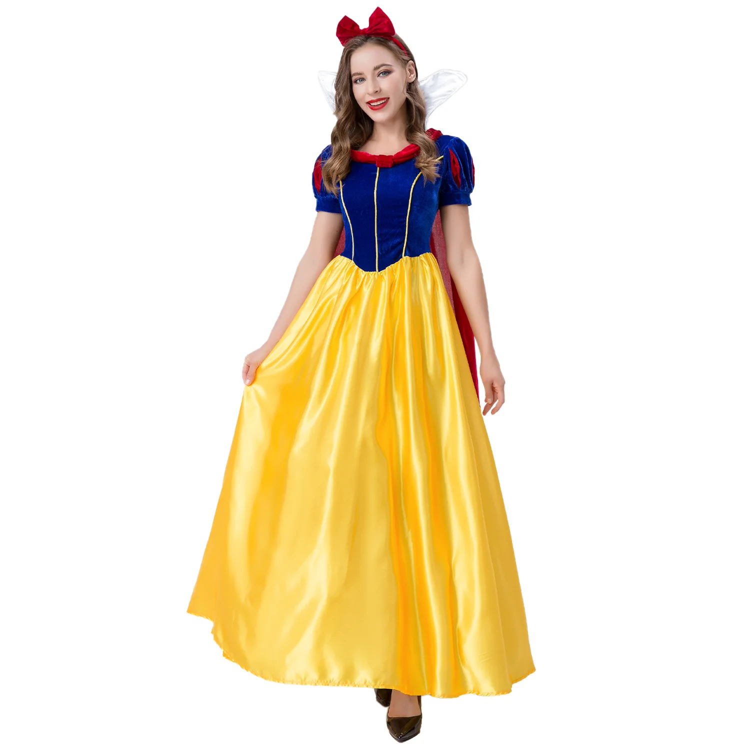 

Snow Queen Dress Carnival Party Cosplay Costumes Adult Women Halloween Purim Dress Fairy Tales Snow Princess Performance Dress