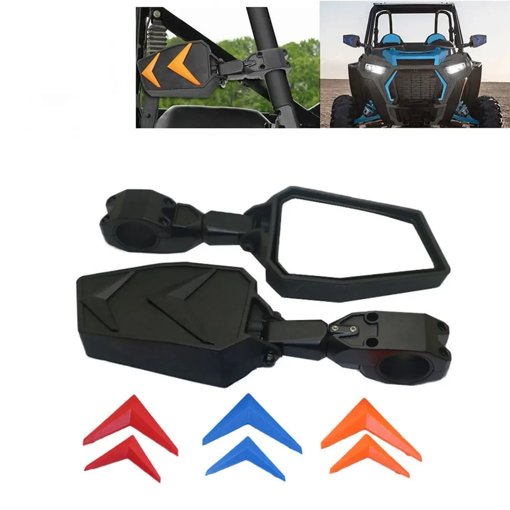 

ATV/UTV Wide Angle All-terrain Farm Vehicle Mirrors 1.75 Inch Bracket Universal Reflector