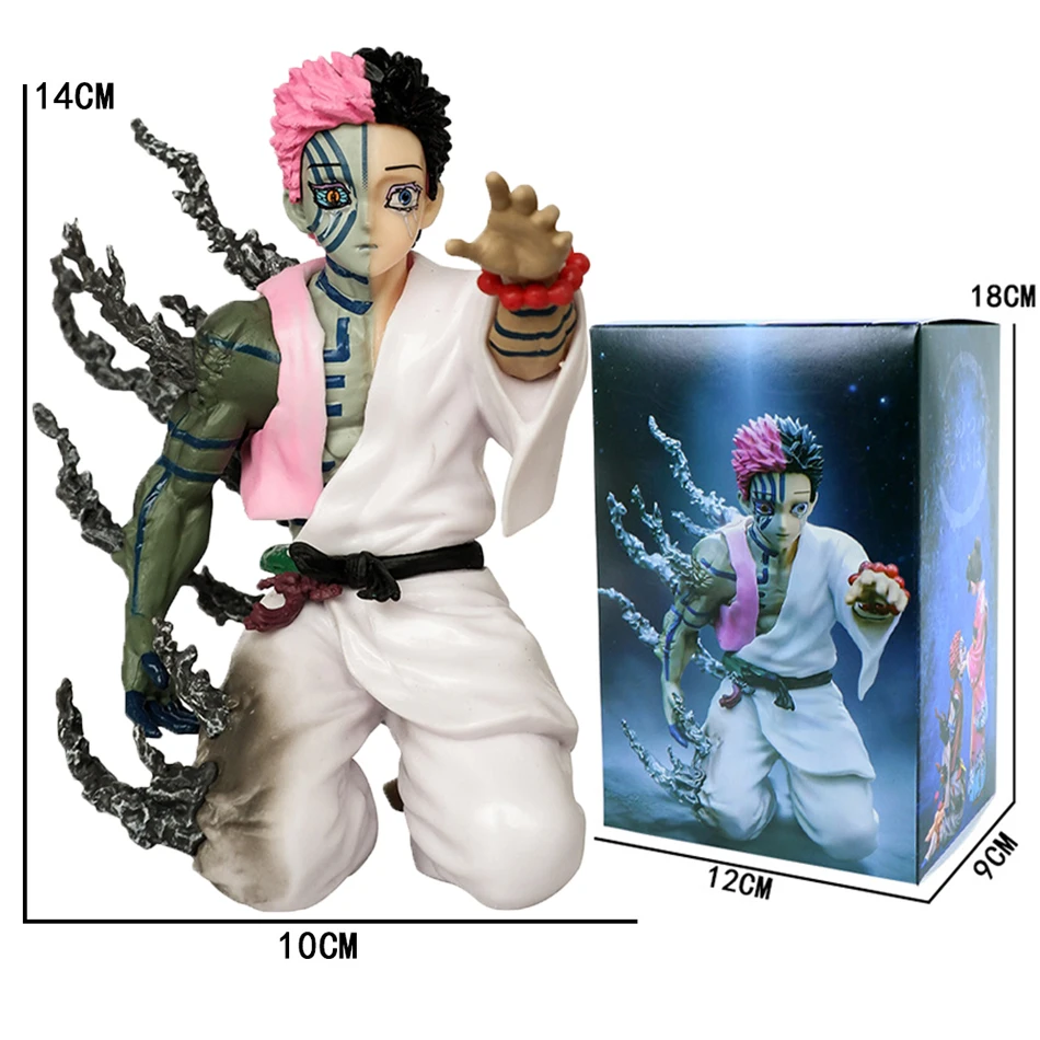 Ghost Slayer Anime-Charakter Top Wind Trio Nest Seat Kniende vor dem Tod Beichtfigur PVC-Modell Desktop-Ornament Spielzeug Geschenk