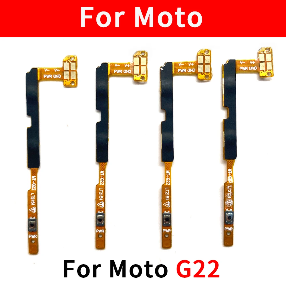 Power Button Switch & Volume Up / Down On / Off Button Flex Cable For Moto G14 G22 G32 G42 G40 Fusion G52  G54 G62 G71 5G G72