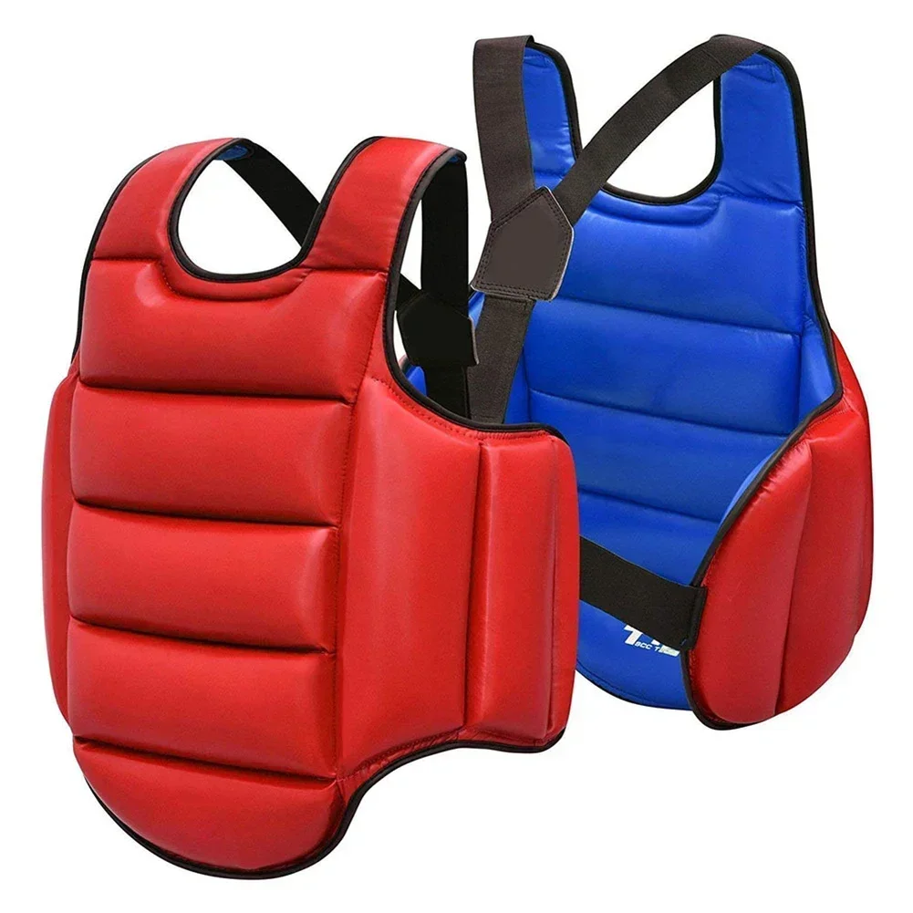 Soft Training Uniform for Taekwondo Target Foam Red/Blue Karate Uniform Chest Guard Belt Vest Unisex Boxing Equipment