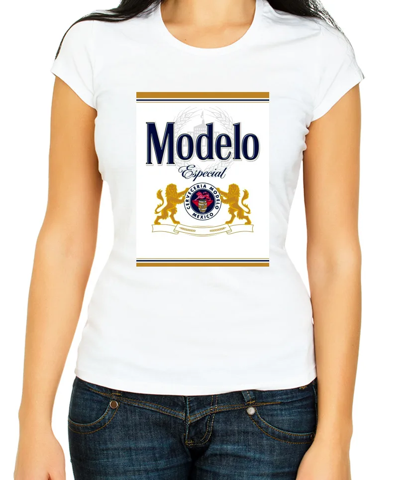 Modelo Especial Mexican Lager Beer 3 4 Short sleeve Woman T Shirt F404