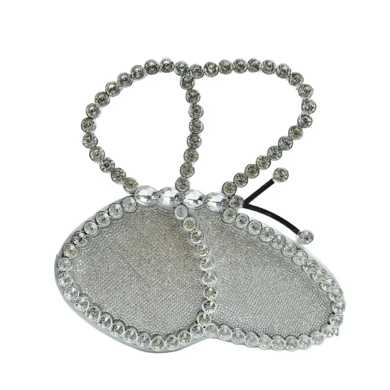 

Роскошная вечерняя сумка в форме бабочки, инкрустированная бриллиантами, металлическая ручка, женский блестящий клатч со стразами и кристаллами для свадебной вечеринки