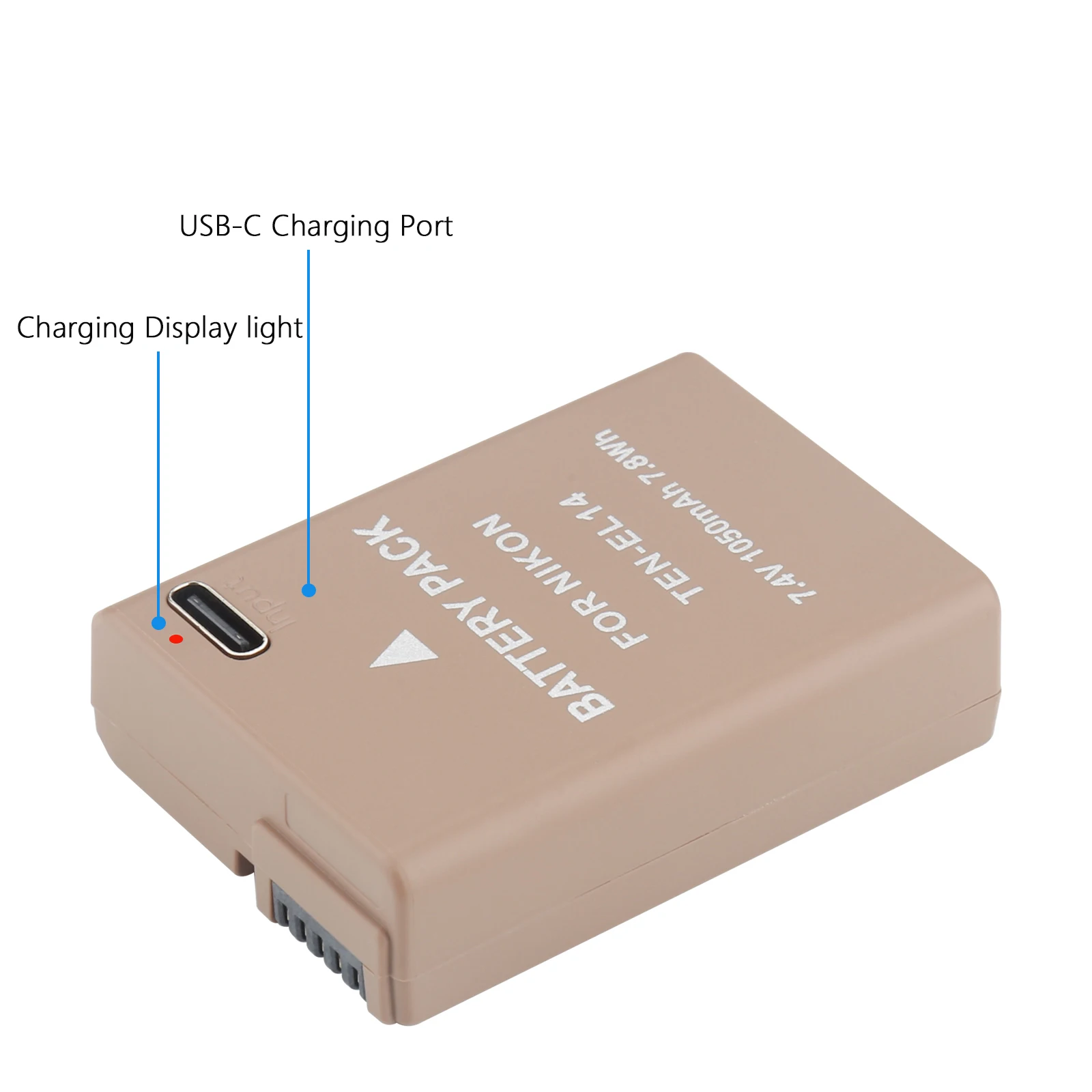 EN-EL14a EN-EL14 شحن البطارية ، 1050mAh ، نيكون D5600 ، D3200 ، D5200 ، D5300 ، DF Coolpix P7000 P7100 P7700 P7800 كاميرات