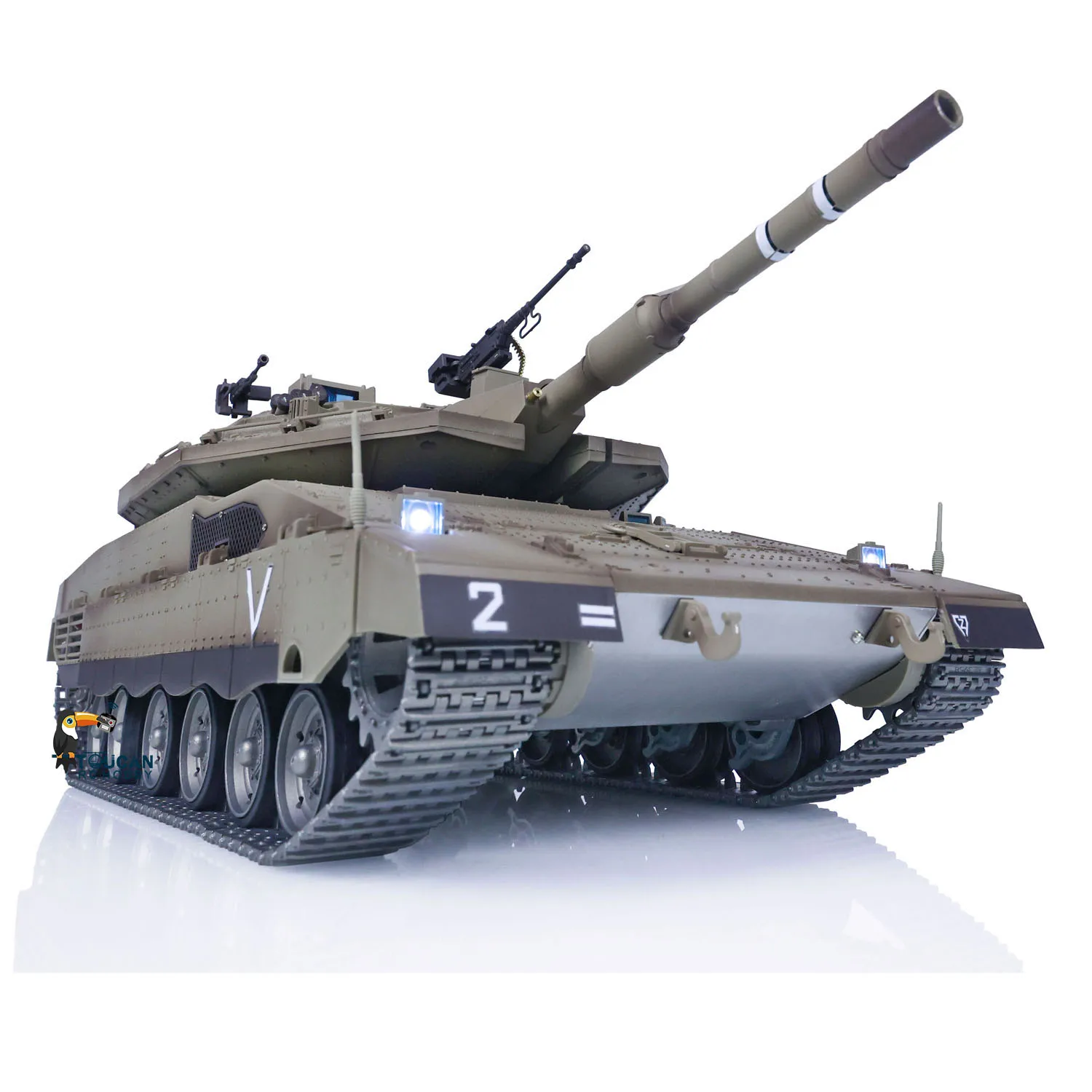 Zabawki 1/16 RC Battle Tank Heng Long IDF Merkava MK IV 3958 Pełne metalowe podwozie FPV TOUCAN Zdalnie pancernik Dym Samochód TH22668