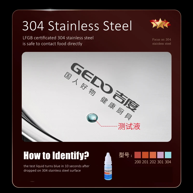 LFGB Certification 304 Stainless Steel Dining Plate 24~32cm Diameter Dish 0.52mm Ulta Thick Food Container with Side Handles