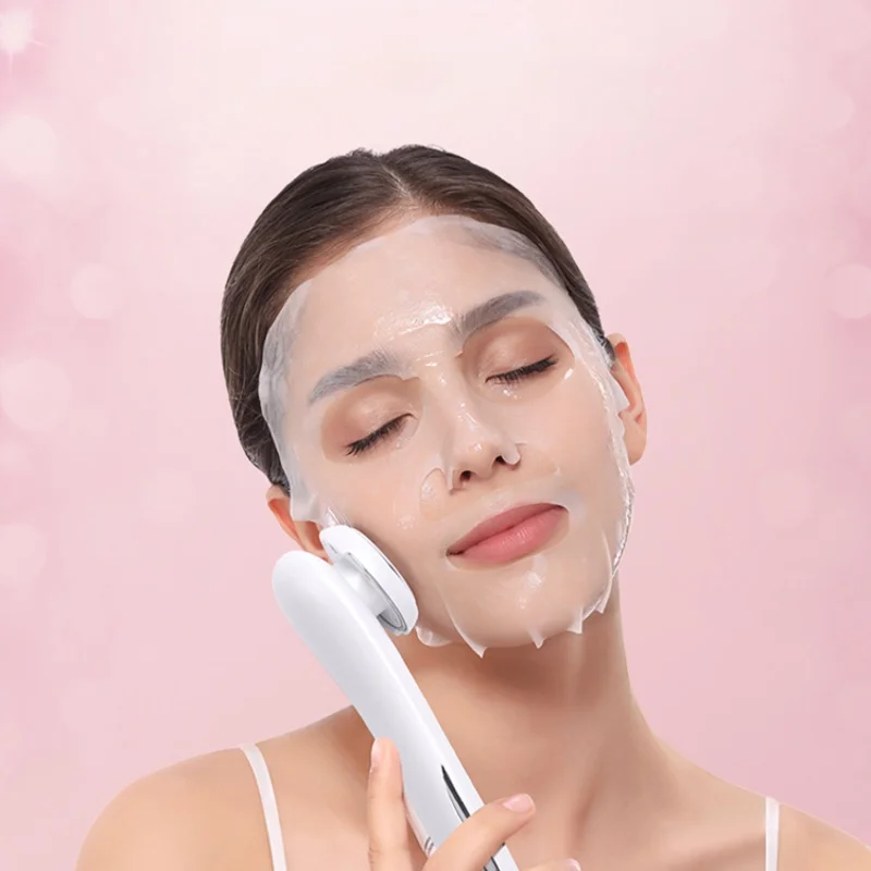 Pele limpeza facial escova, Função térmica galvânica, Dispositivo de beleza massageador facial