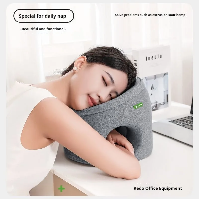 Nap Pillow for Adults Ergonomic Memory Foam Siesta Pillows for Adults Teenagers Comfortable Arm Support Pillow Soft for Desk