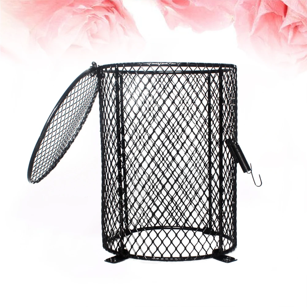 

Terrarium Anti-Scald Lamp Cover Reptile Lampshade Metal Cage Heat Resistant Pet Lampshade for Ceramic Fluorescent Light