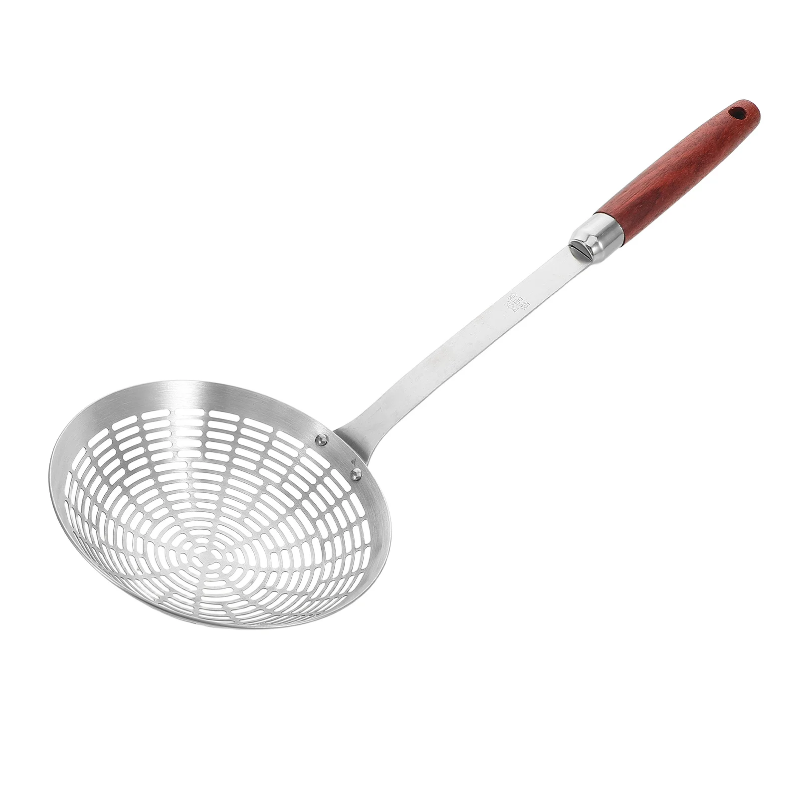 

Large Stainless Steel Skimmer Ladle Thickened Mesh for High Temperature Cooking Deep Fryer Scoop Noodle Strainer Multi