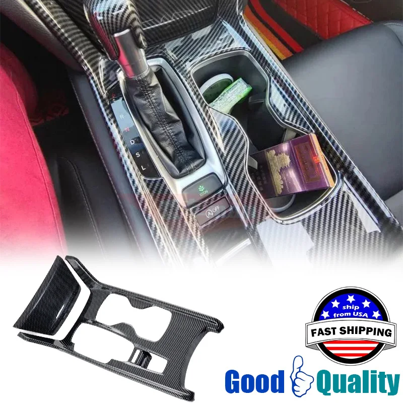 Gear Shift Decor Frame Center Console Panel Cover For Honda Accord 2018-2021 2022 Fuel Version Interior Molding Trim Auto Parts