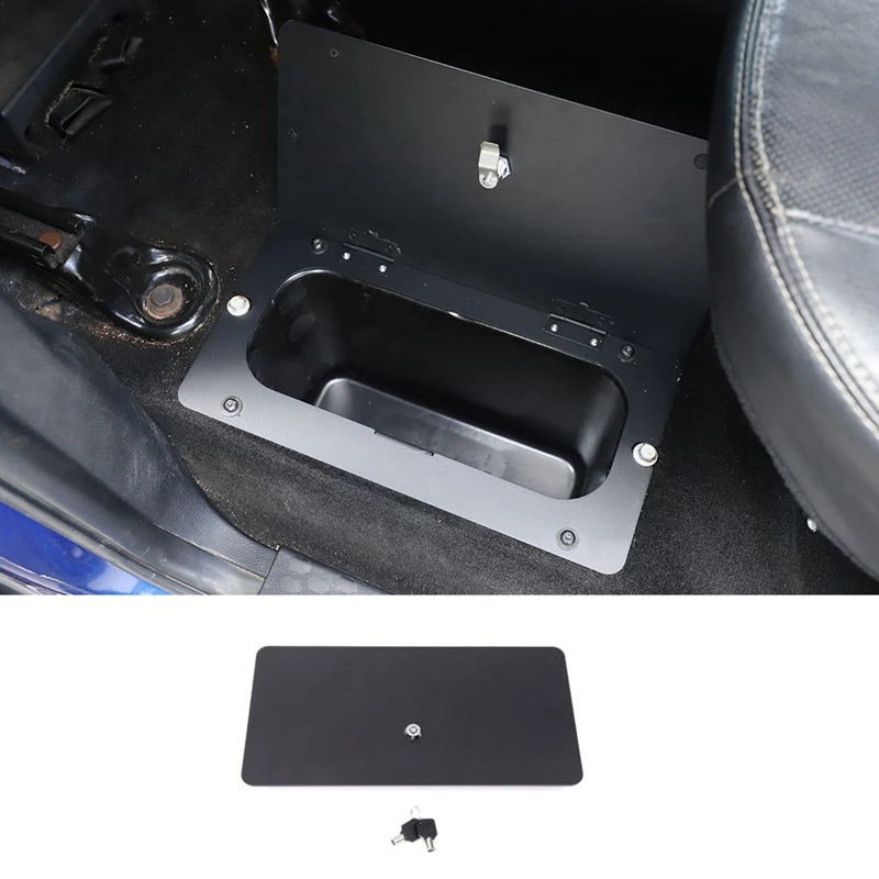 Rear Seat Floor Storage Organizer Tray Lock Vault Box For Dodge RAM 2009-2018 1500/2500/3500 Pickup Truck