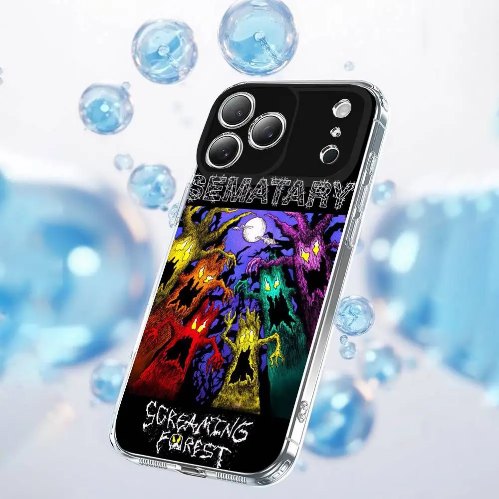 S-Satary SCREAMING FOREST RB3 Funda de teléfono para iPhone 17,16,15,14,13,12,11 Plus,Pro,Max,Plus,E,Air,Mini cubierta transparente