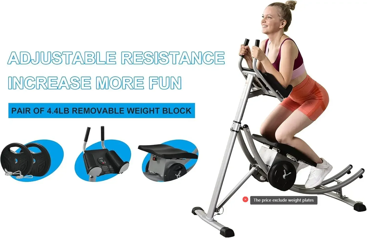 High quality side shaper trainer rocker workout machine Abdominal Coaster Machine Free Training