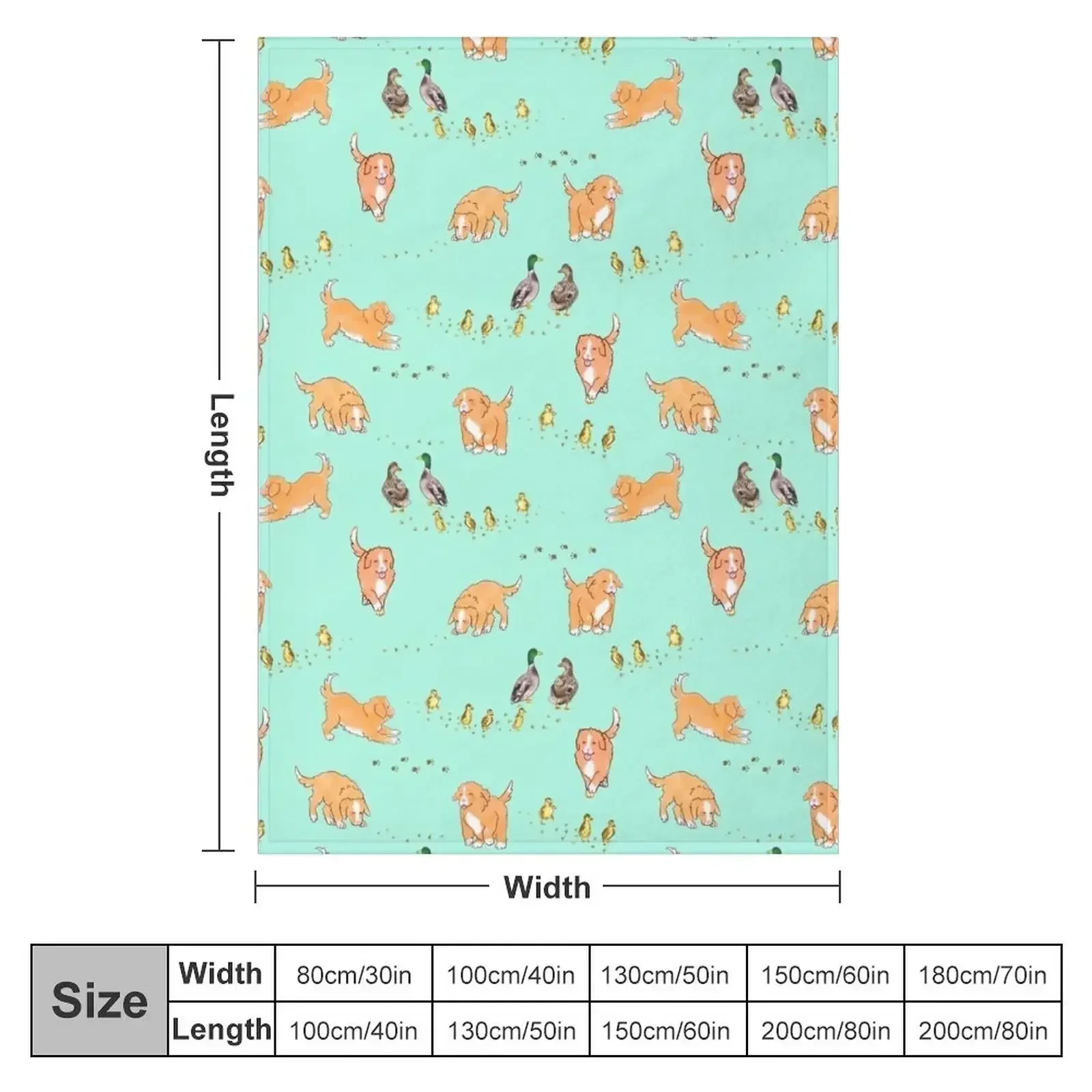 Toller Puppies and Ducklings - Mint Throw Blanket anime Quilt bed plaid decorative for winter Blankets