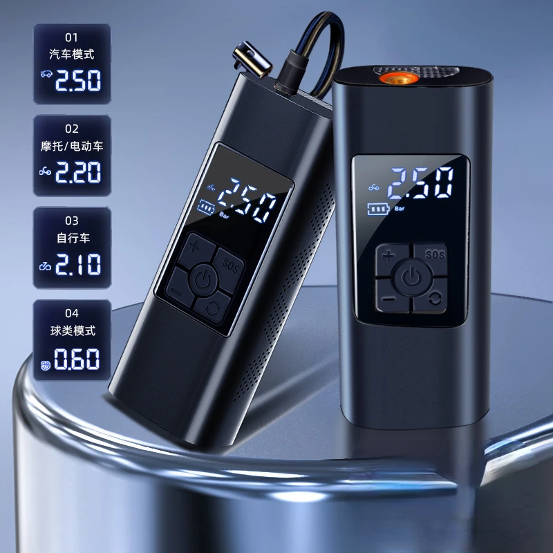 

Inflator Pump 12V Portable Car Air Compressor for Motorcycles Bicycle Boat Tyre Inflator Digital