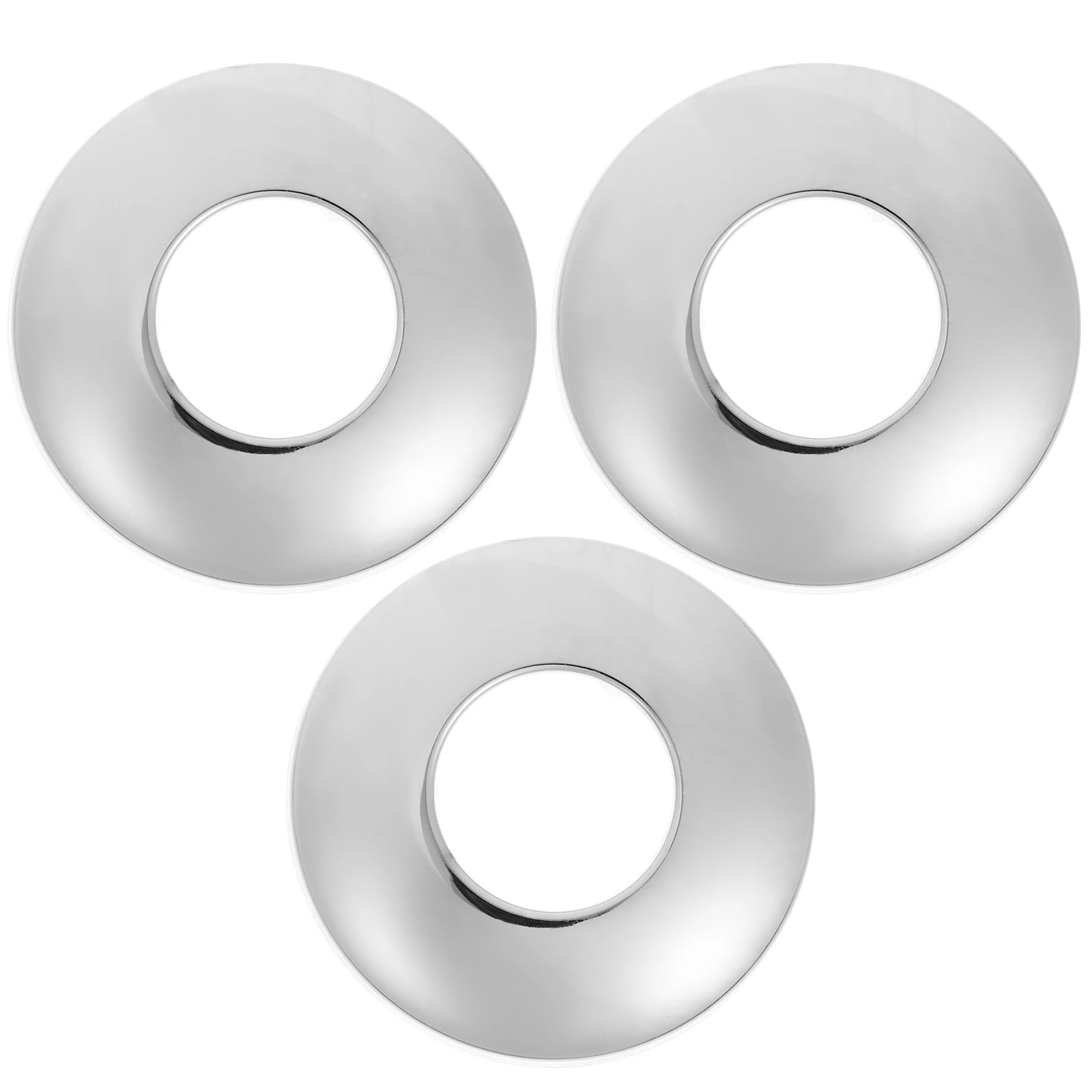 

3 Pcs Stainless Steel Wall Pipe Covers for Plumbing Bathroom Tube Escutcheon Plates Round Water Pipe Flange Cover Fits 32mm