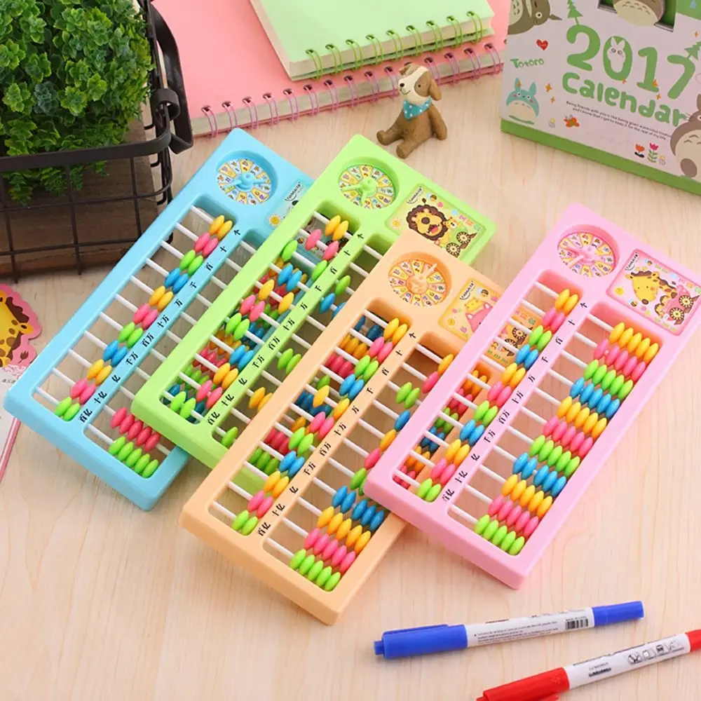 المعداد البلاستيكي المحمول حساب 11 عمود المعداد 7 الخرز 7 الخرز 11 عمود المعداد لغز لعبة المعداد التعلم الملون