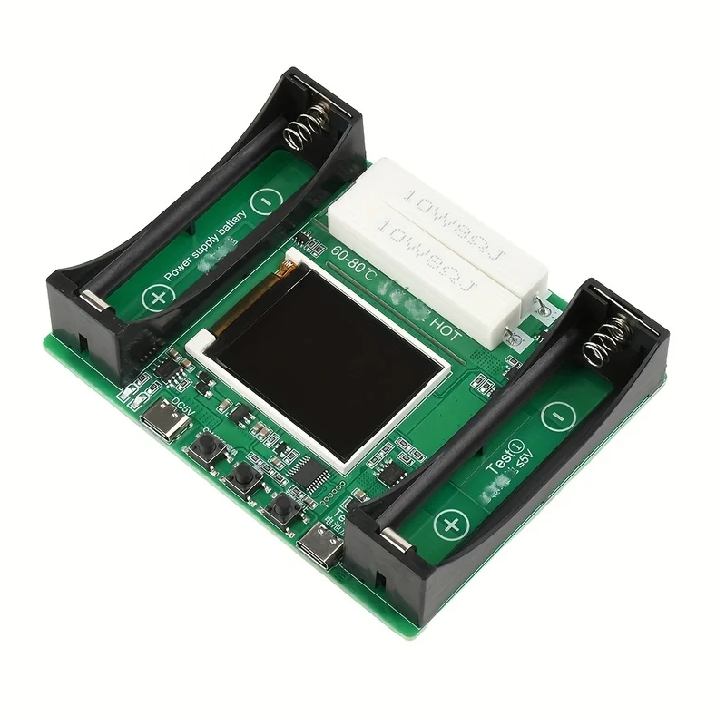 18650 Battery Capacity Internal Resistance Tester Module Type-C Automatic Charge Discharge Electronic Load Detector Analyzer