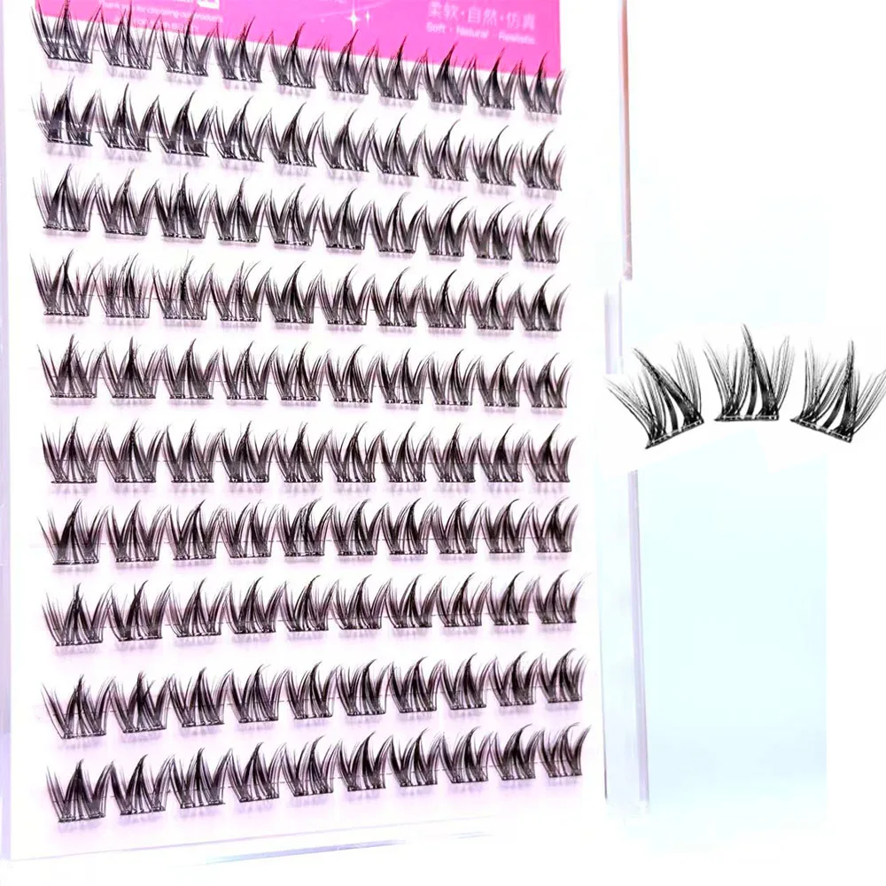 Heiße Verkäufe, 10-reihig, leicht, künstlicher Nerz, ohne Kleber, falsche Wimpern für Büro-Look, lässige Raffung, Fotoshooting
