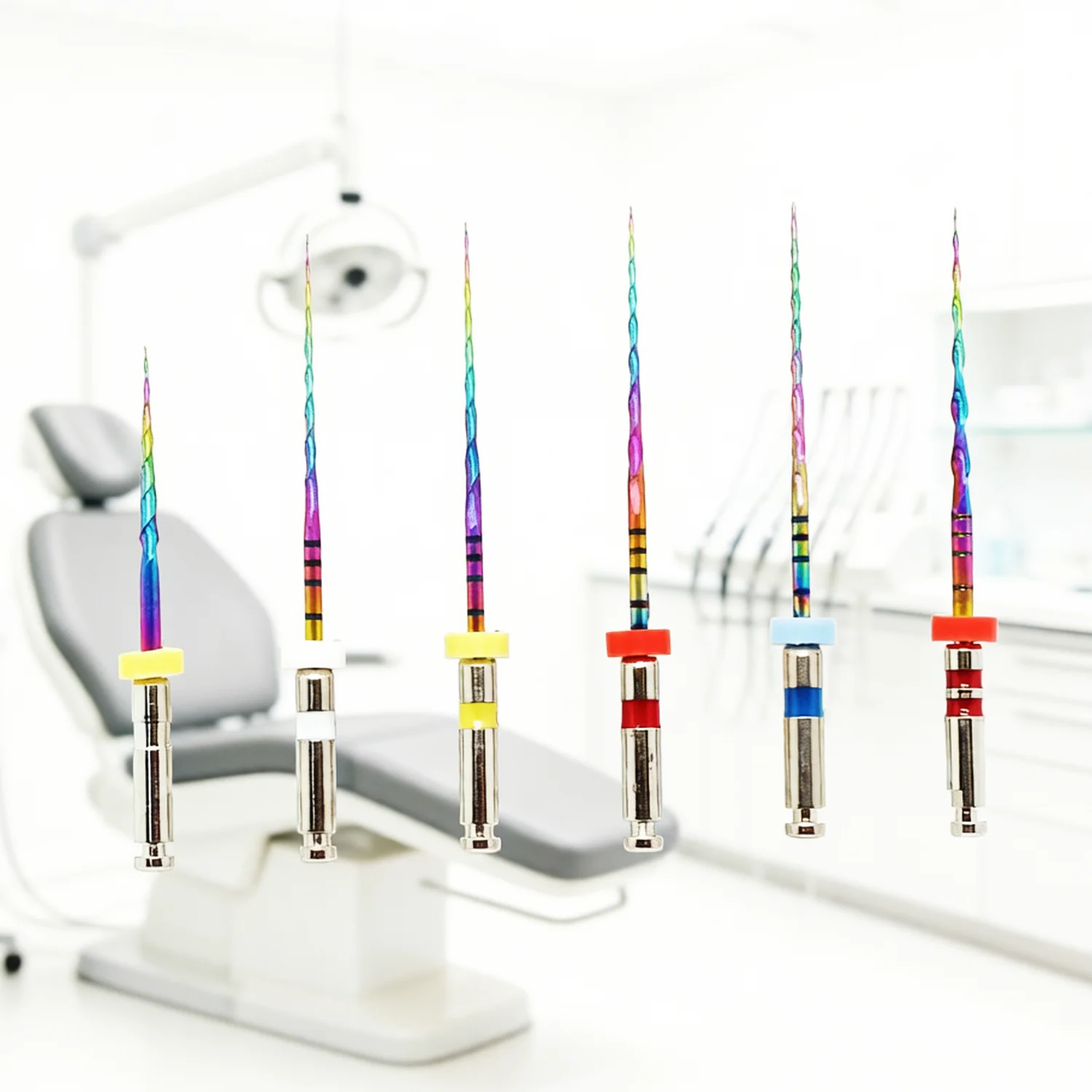 

Dental Rainbow One Files Rotary Files 04Taper Heat Activation Niti Endodontic Flexible Use For Root Canal Tool